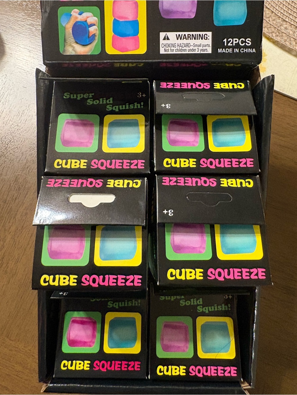 Cube Squeeze Super Solid Squish Stress Toy - Picture 2 of 7